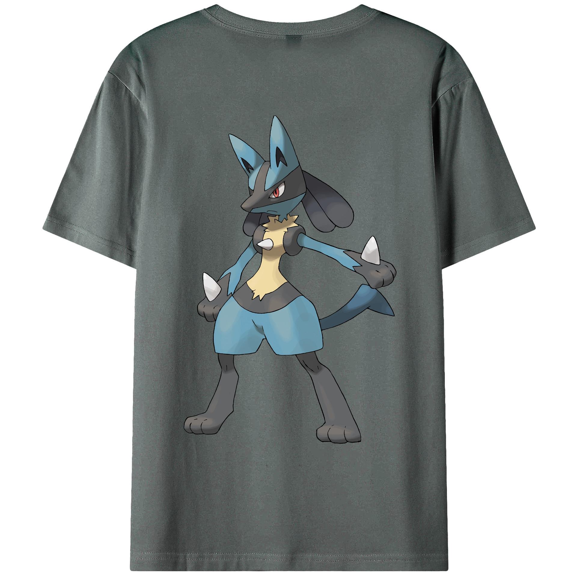 （画像用） ポケットモンスター Pokémon 綿100％ メンズ半袖Tシャツ（バックプリント） 通気性